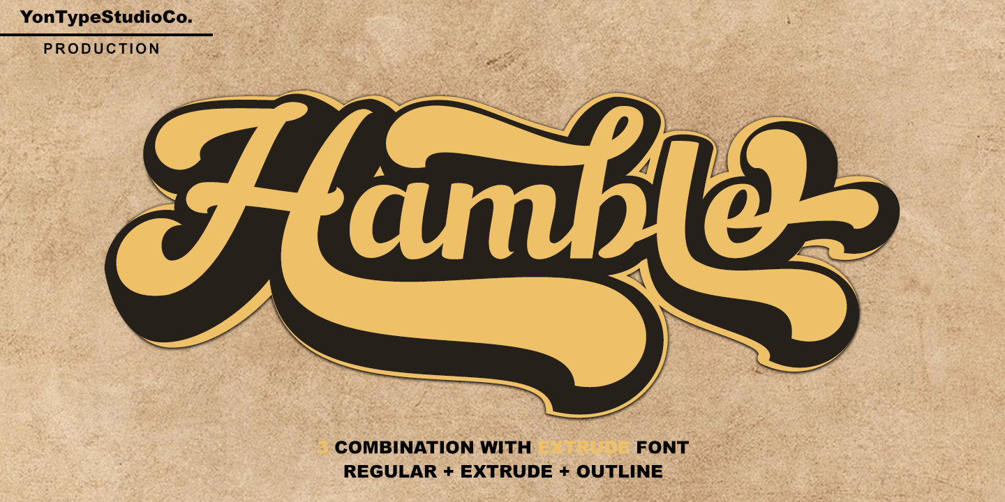 Beispiel einer Hamble-Schriftart